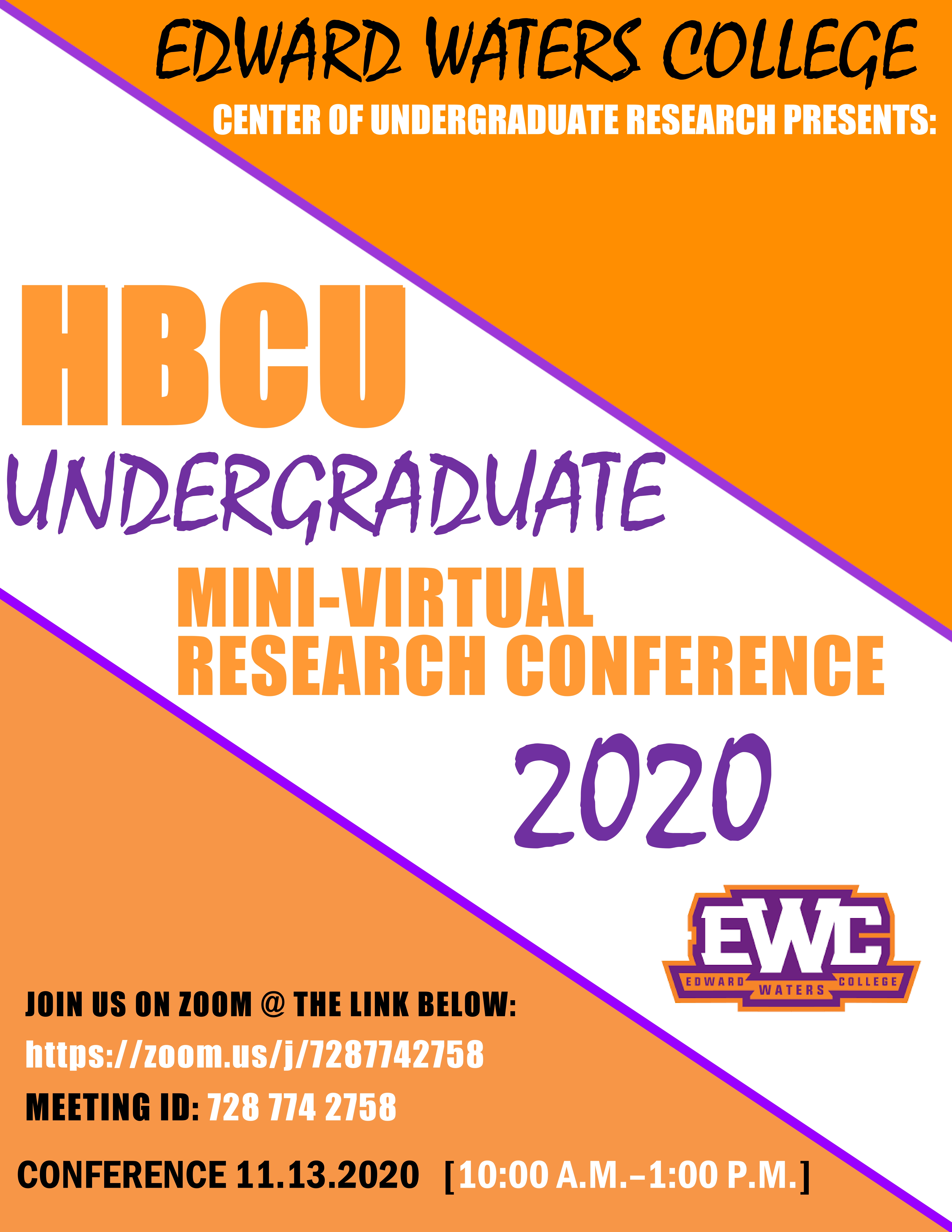 HBCU undergraduate mini-virtual research conference 2020